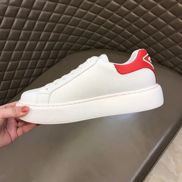 White and Red Platform Lifestyle Sneaker 4