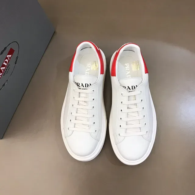 White and Red Platform Lifestyle Sneaker 9