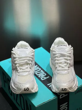 White and Translucent Yellow Chunky Sneaker 3