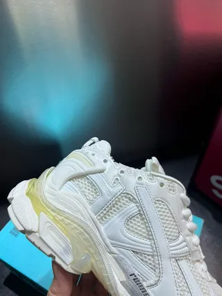 White and Translucent Yellow Chunky Sneaker 6