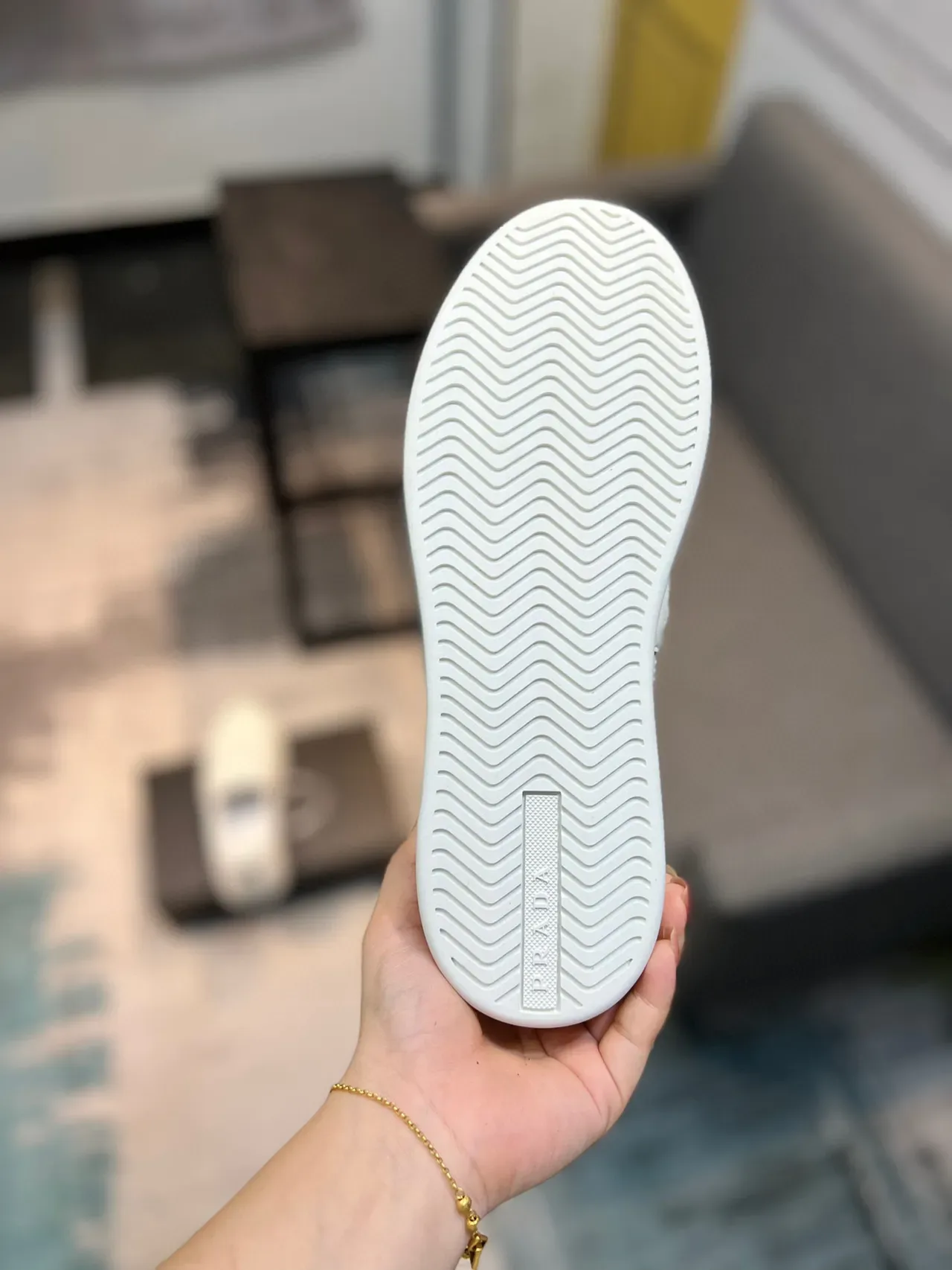 Sapato casual de tecido branco sem cadarço 9