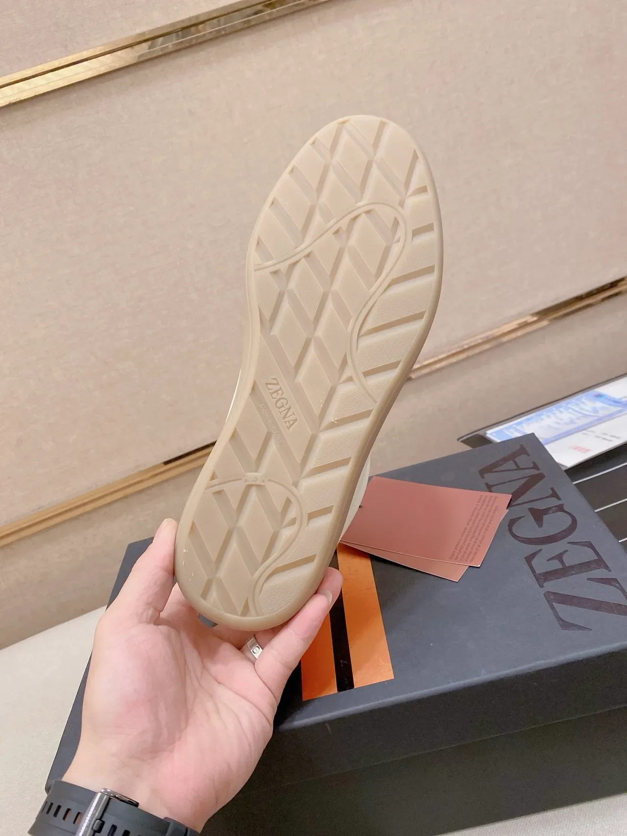 White Textured Upper Gum Sole Lifestyle Sneaker 2