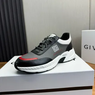 Givenchy City Sport Black Gray Red Chunky Sneakers