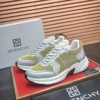 Givenchy City Sport Lime Yellow and Gray Chunky Sneakers