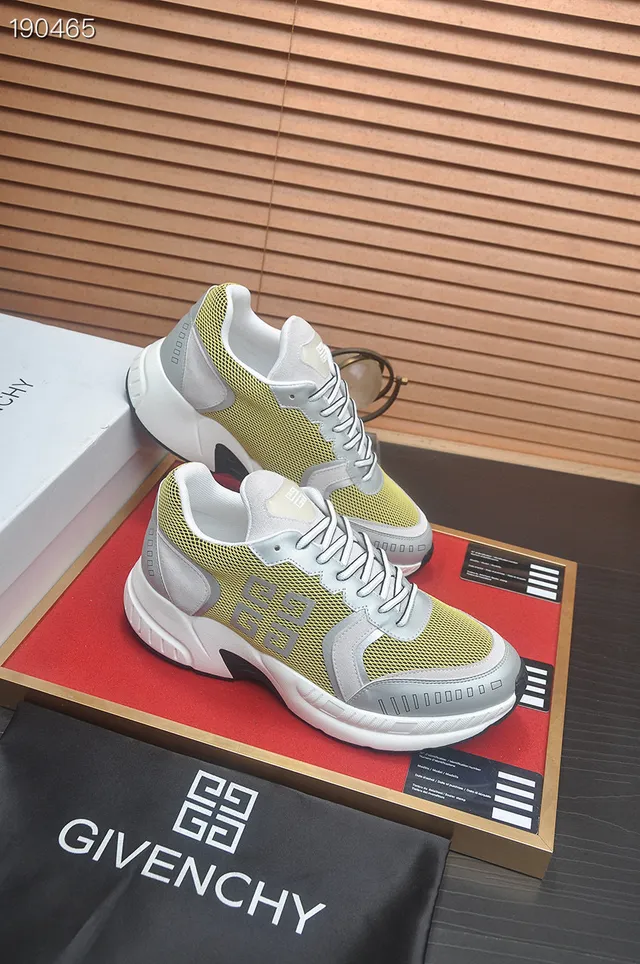 Givenchy City Sport লাইম ইয়েলো এবং গ্রে চাঙ্কি স্নিকার 6