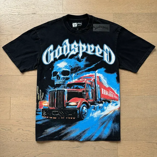 T-shirt col rond imprimé graphique Godspeed 5