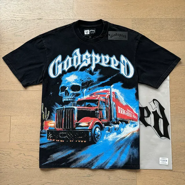 T-shirt col rond imprimé graphique Godspeed 6