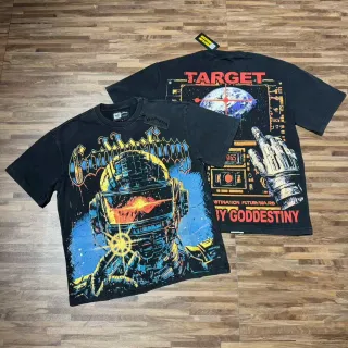 T-shirt oversize imprimé graphique astronaute science-fiction Godspeed