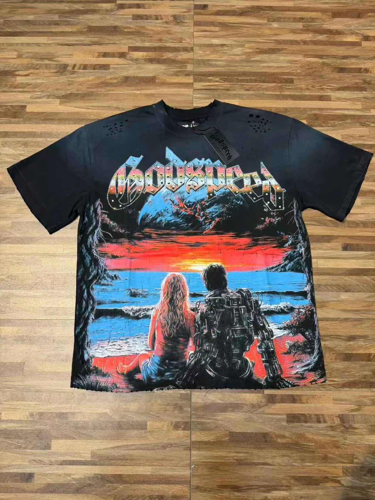Godspeed Graphic Print Oversized T-Shirt 4