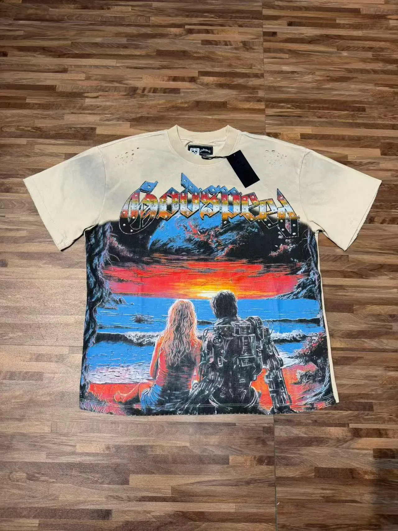 Godspeed Graphic Print Oversized T-Shirt 7