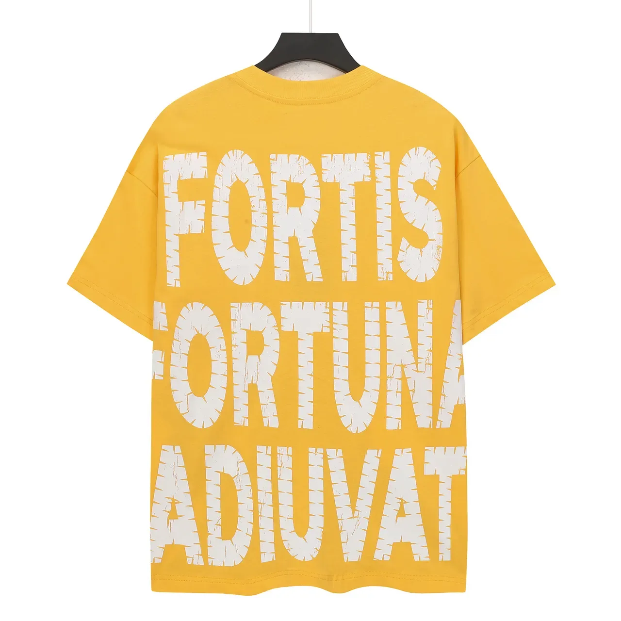 Camiseta oversized amarela com estampa gráfica Godspeed 3