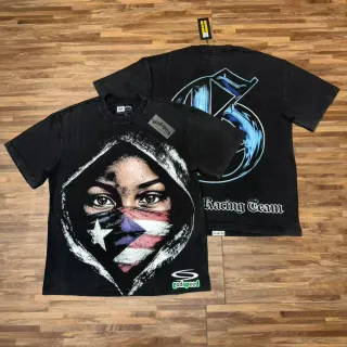 Godspeed Racing Team Graphic Print Black T-Shirt