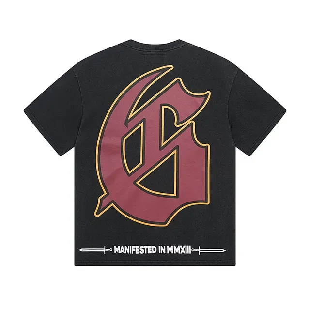 T-shirt noir Godspeed motif casque crâne 3