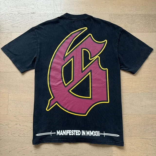 T-shirt noir Godspeed motif casque crâne 7