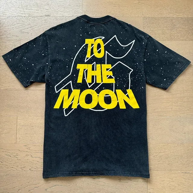Godspeed Space Astronaut Graphic Print Black T-Shirt 7