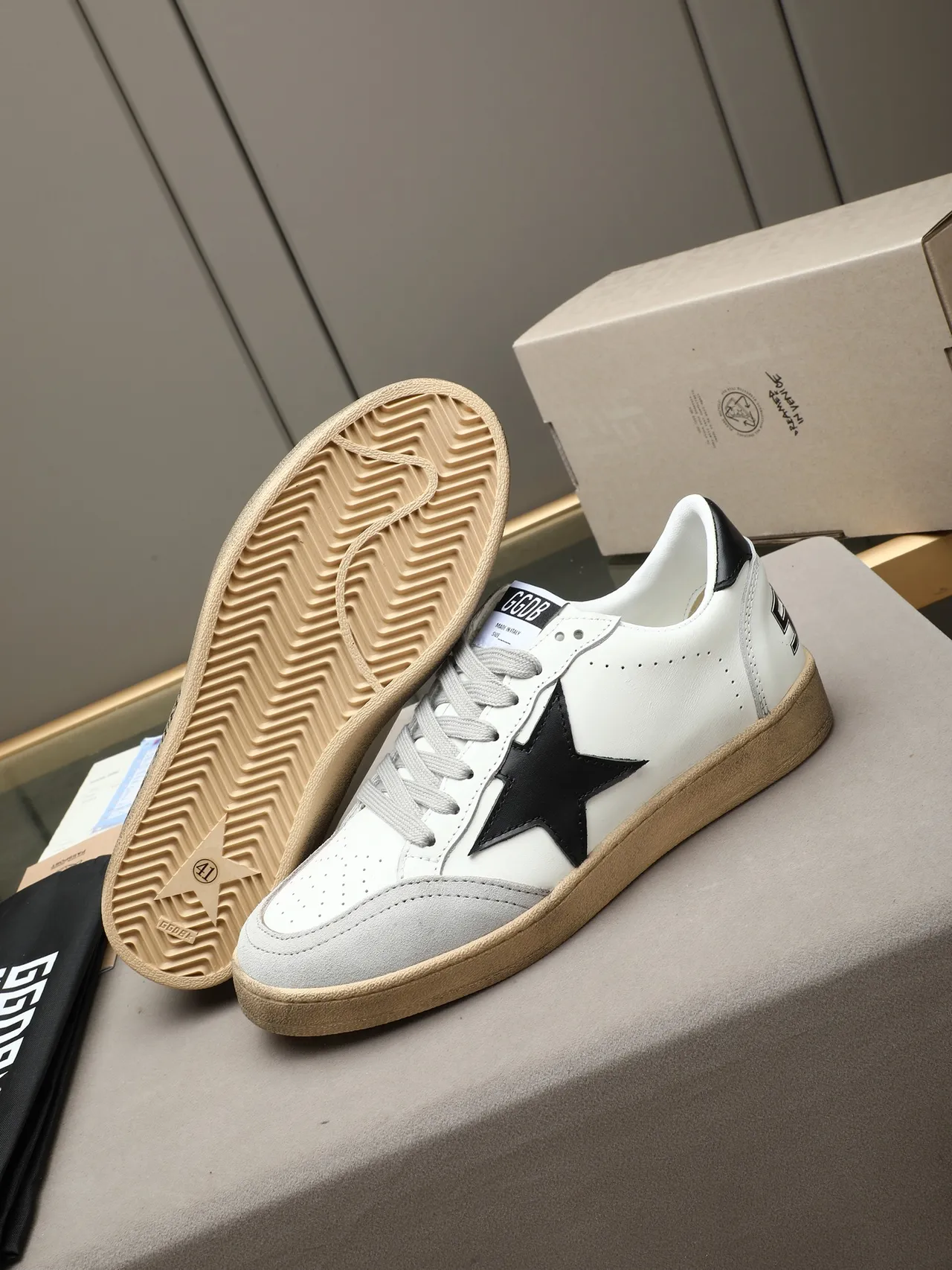 Golden Goose Ball Star White Black Star জীবনশৈলী স্নিকার্স 4