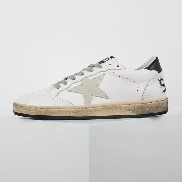 Golden Goose Super-Star Blanc Gris Étoile Lifestyle Sneakers 9
