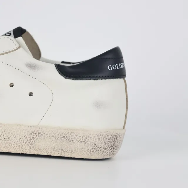 Golden Goose Superstar distressed أبيض glitter نجم أحذية رياضية أسلوب حياة 4