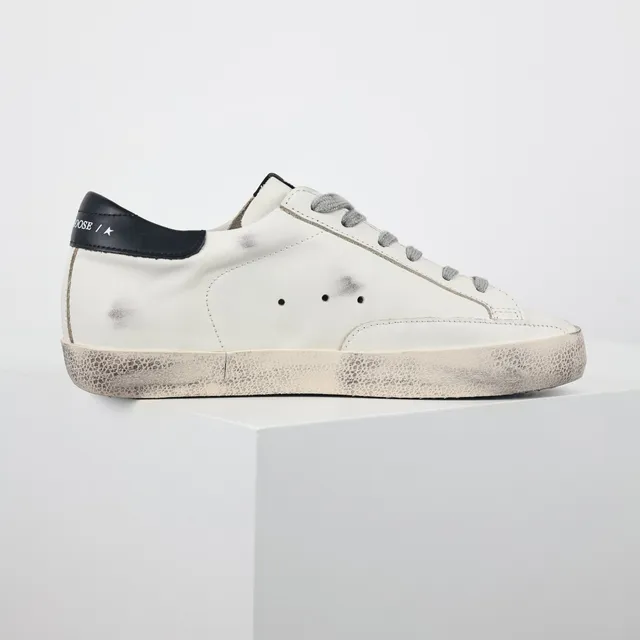 Golden Goose Superstar distressed أبيض glitter نجم أحذية رياضية أسلوب حياة 7