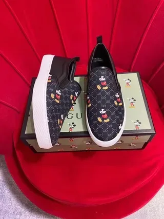 Gucci Ace Mickey Mouse Print Slip-On Lifestyle Sneakers 5