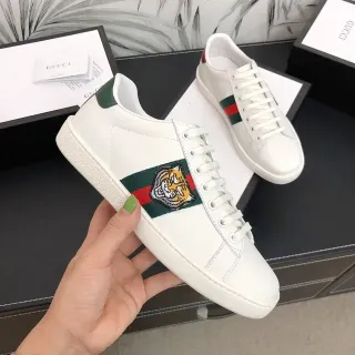 Gucci Ace Tiger 白绿红生活运动鞋