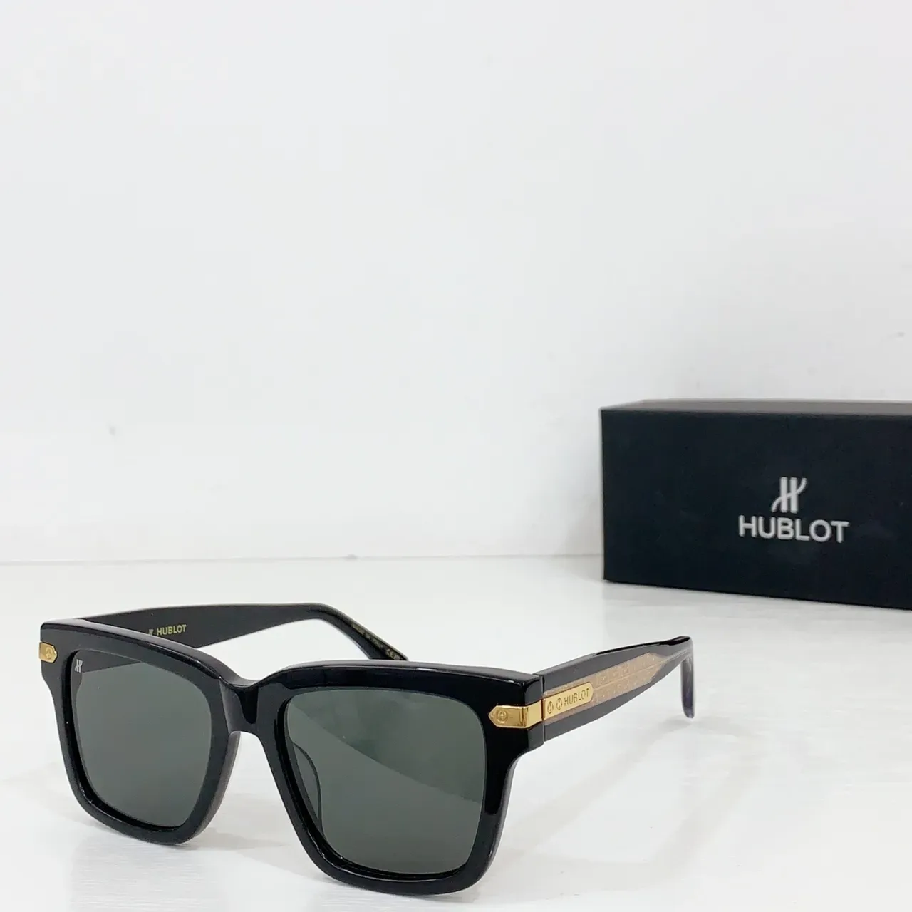Gucci Marrom Bege Marco Retangular Acetato Tortoiseshell Óculos de Sol 7