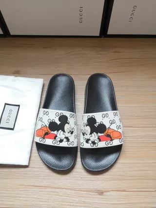 Gucci Disney Mickey Mouse GG Print Slippers 3
