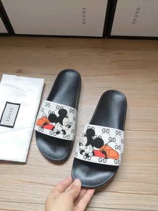 Gucci Disney Mickey Mouse GG Print Slippers 5