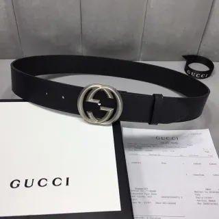 Gucci GG Marmont Cinto de couro preto