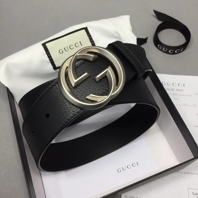 Gucci GG Marmont কালো চামড়ার বেল্ট 2
