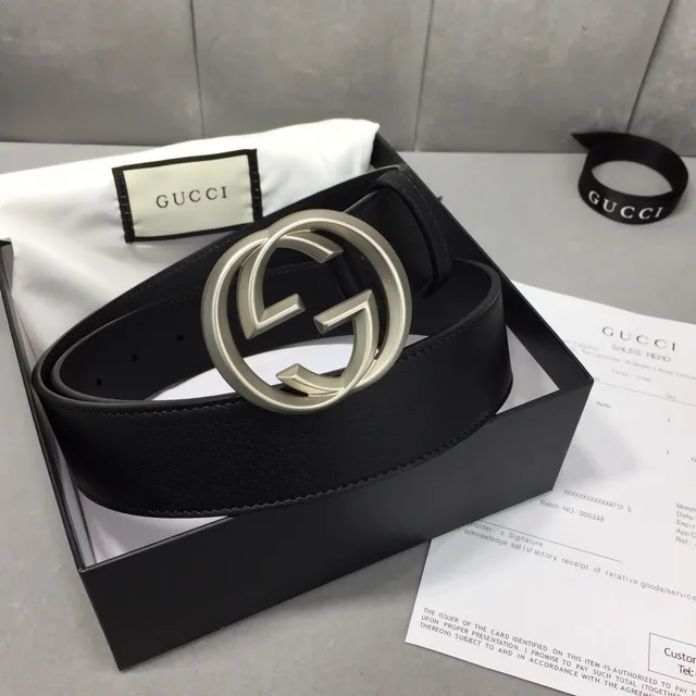 Gucci GG Marmont কালো চামড়ার বেল্ট 5