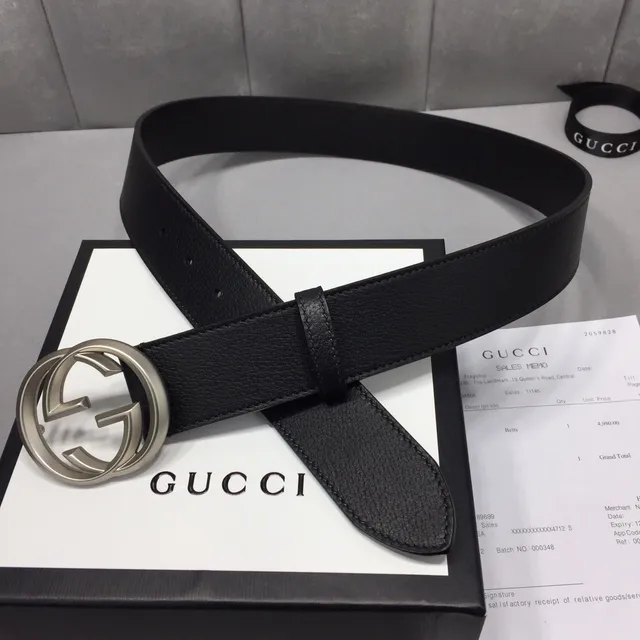 Gucci GG Marmont কালো চামড়ার বেল্ট 6