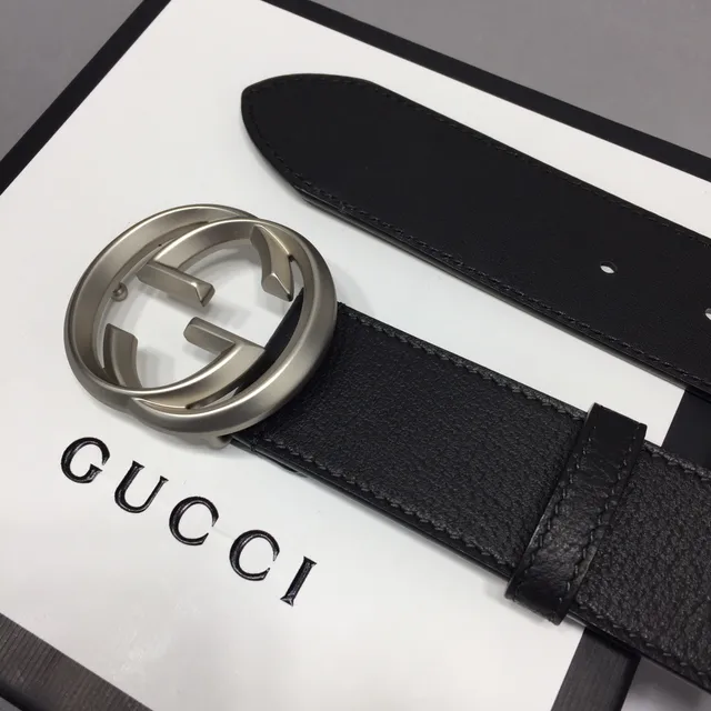 Gucci GG Marmont কালো চামড়ার বেল্ট 8