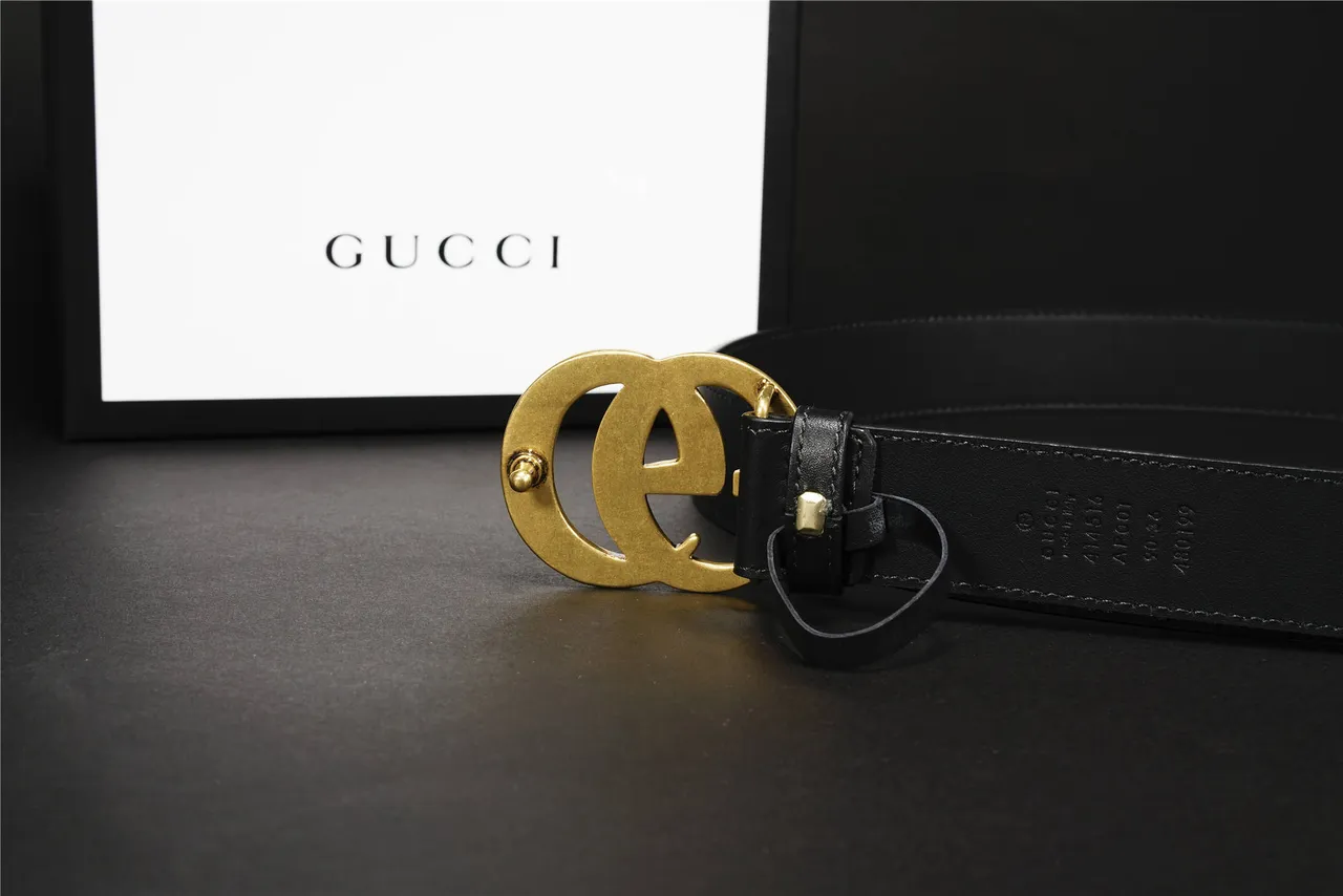 Gucci GG Marmont Black Leather Belt 7