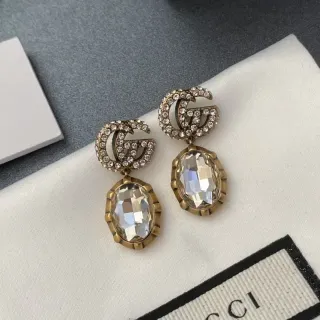 أقراط Gucci GG Marmont كريستال قطرة