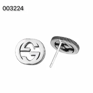Gucci GG Marmont Interlocking G Brincos Stud com Borda de Miçangas