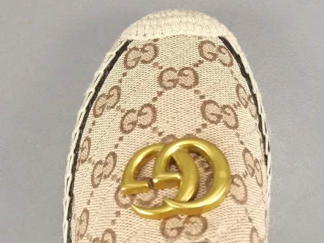 Mocassim Gucci Horsebit 1955 Beige Monogram Canvas 5