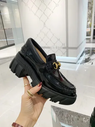 Gucci Horsebit 1955 কালো পেটেন্ট লেদার লোফার 4