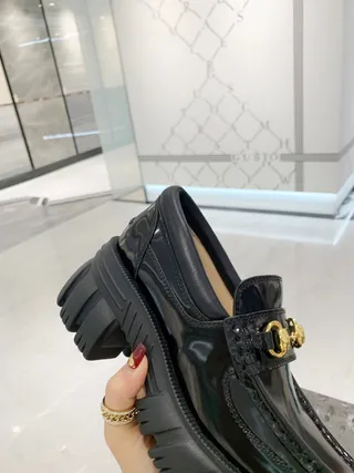 Gucci Horsebit 1955 কালো পেটেন্ট লেদার লোফার 5