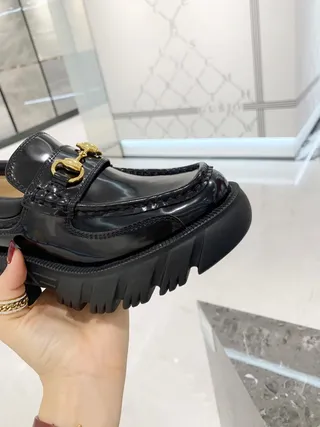 Gucci Horsebit 1955 কালো পেটেন্ট লেদার লোফার 9