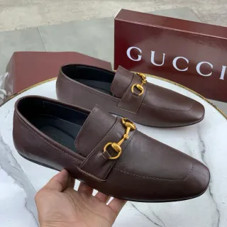 Gucci Horsebit 1955 বাদামি চামড়ার Horsebit লোফার