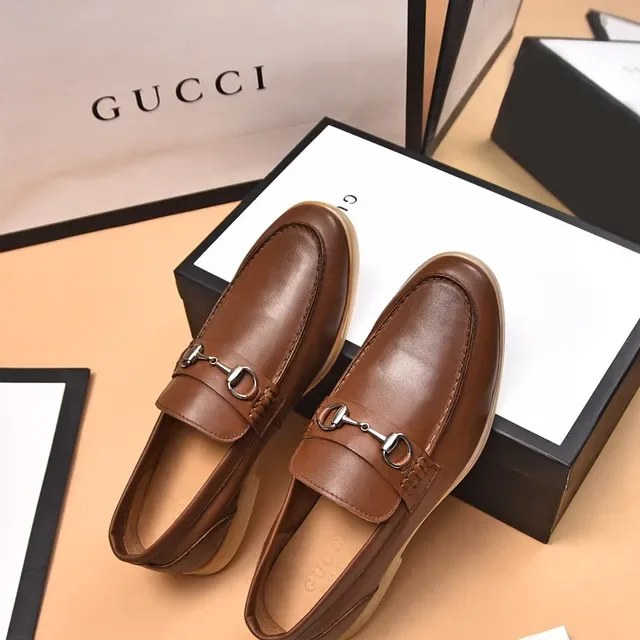 Gucci Horsebit 1955 Brown Leather Horsebit Loafers 8