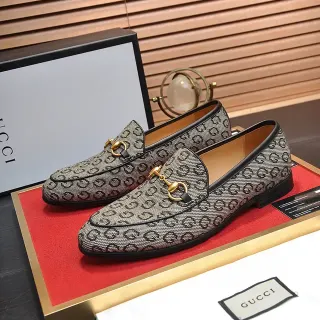 Gucci Horsebit 1955 GG Monogram कैनवास लूफर्स