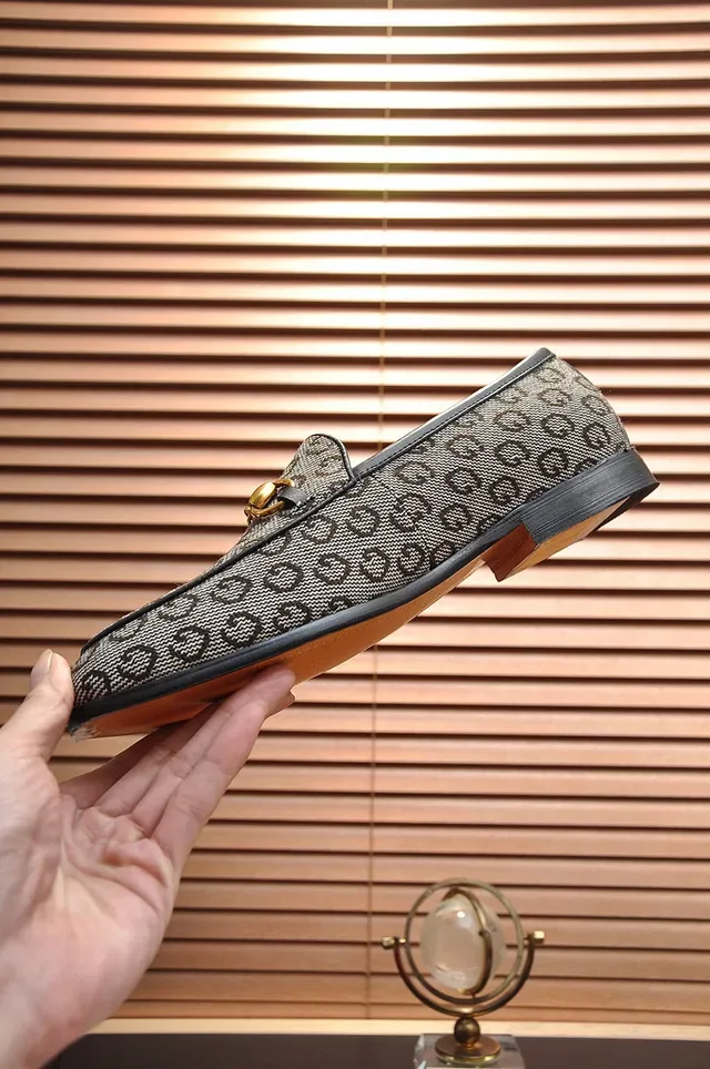 Gucci Horsebit 1955 GG Monogram Canvas Loafers 6