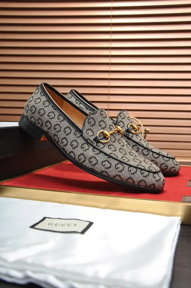 Gucci Horsebit 1955 GG Monogram Canvas Loafers 8