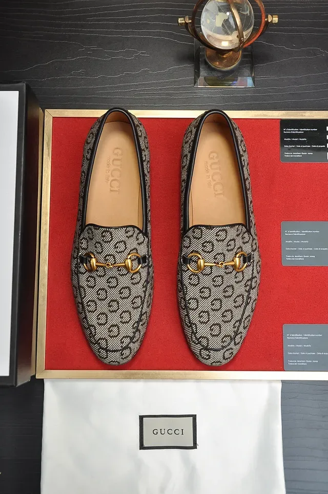 Gucci Horsebit 1955 GG Monogram Canvas Loafers 9