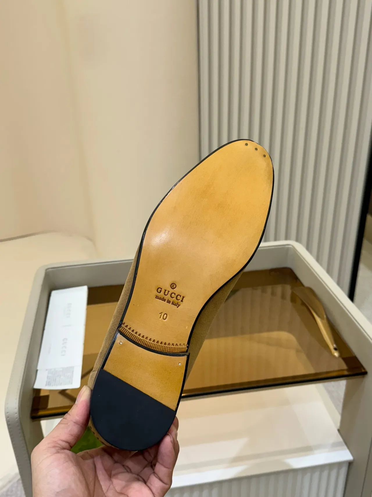 Gucci Horsebit 1955 Mocassins de camurça cor bege 2