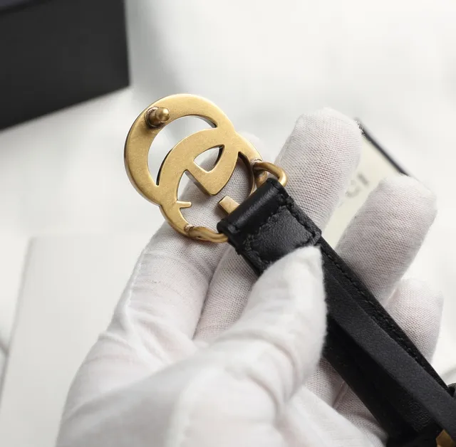Gucci Ophidia 黑金 Interlocking G 扣 antique hardware 皮革腰带 6
