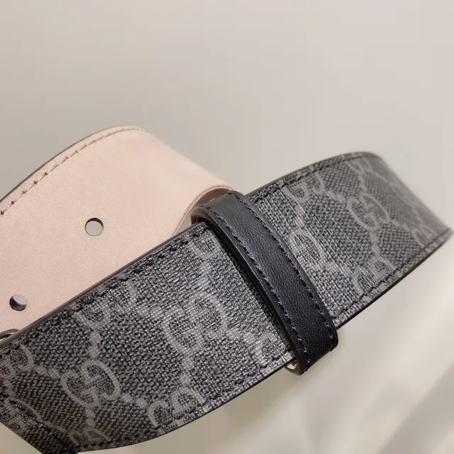 Gucci Ophidia GG Monogram toile Interlocking G Buckle ceinture en cuir 2