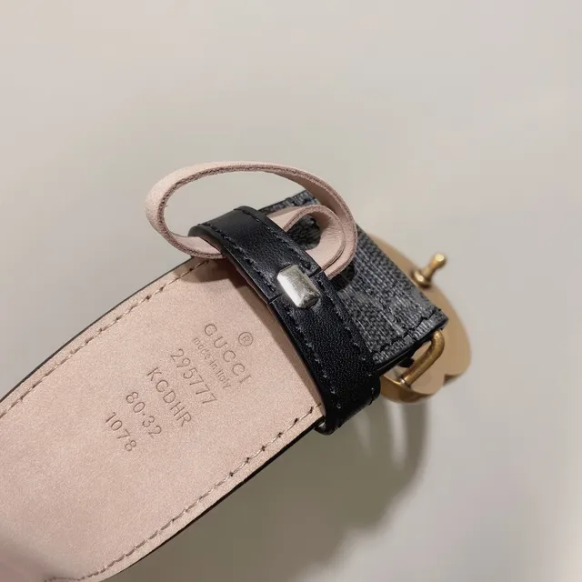 Gucci Ophidia GG Monogram toile Interlocking G Buckle ceinture en cuir 3